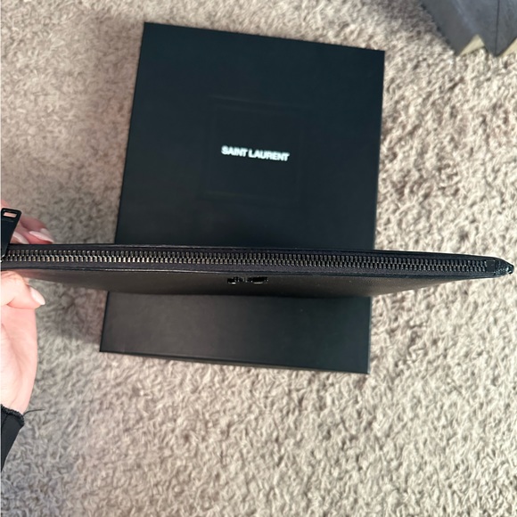 Authentic YSL pouch in all black - Picture 3 of 10